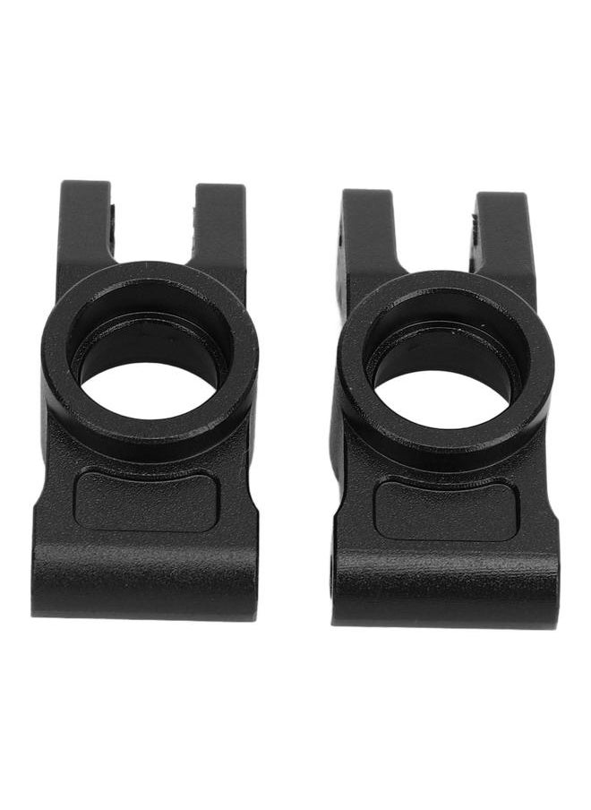 Thoraya - 2Pcs RC Rear Axle Carrier Aluminum Alloy Stable RC Car Axle Hub Carrier Replacement for MJC 1/14 14210/14209 Black - Image 1