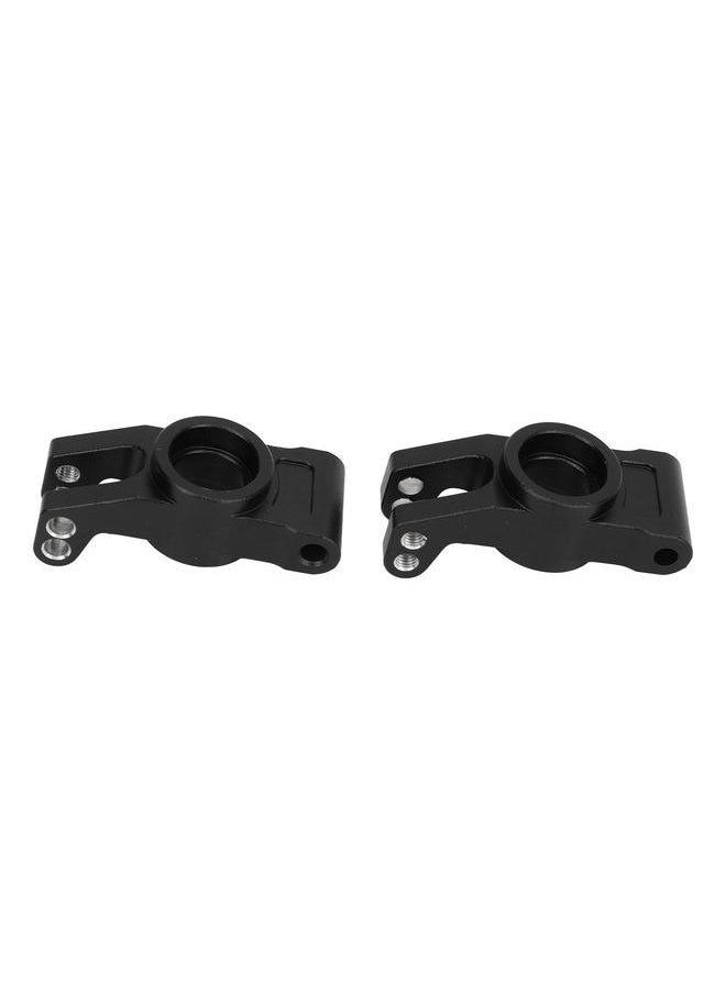 Thoraya - 2Pcs RC Rear Axle Carrier Aluminum Alloy Stable RC Car Axle Hub Carrier Replacement for MJC 1/14 14210/14209 Black - Image 1