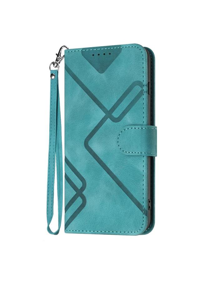 S-TOP Case For Itel A50 Line Pattern Skin Feel Leather Phone Case - Image 2