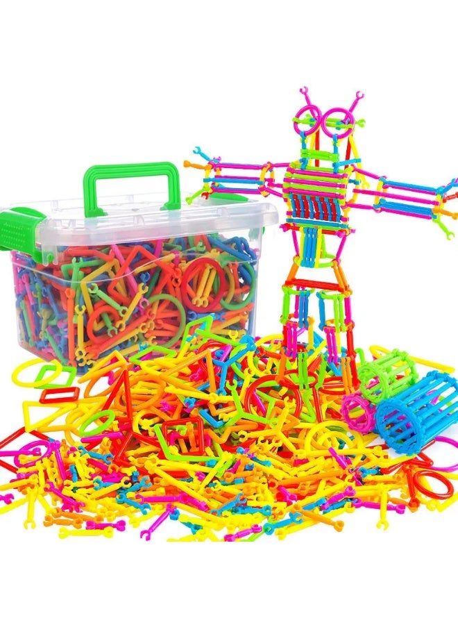 F.A.M.S Smart Magic Plastic Interlocking Sticks & Pipes Children DIY Educational Puzzle Creative Toy for Boy and Girl - Image 1