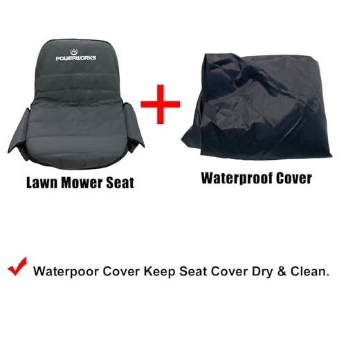 POWERWORKS Lawn Mower Seat Cover Waterproof Cover Kit Fits for Riding Lawn MowerMedium - Image 3