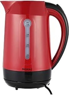 Sonai Kettle,1.7L,2200 Watt,Red,MAR-3000