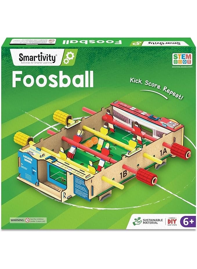 سمارتيفيتي طاولة كرة قدم سمارتيفيتي سهلة التركيب للأطفال من عمر 6 إلى 12 سنة | لعبة كرة قدم داخلية | هدايا عيد ميلاد للأولاد والبنات | لعبة علمية للأطفال من عمر 6 إلى 12 سنة - Image 1