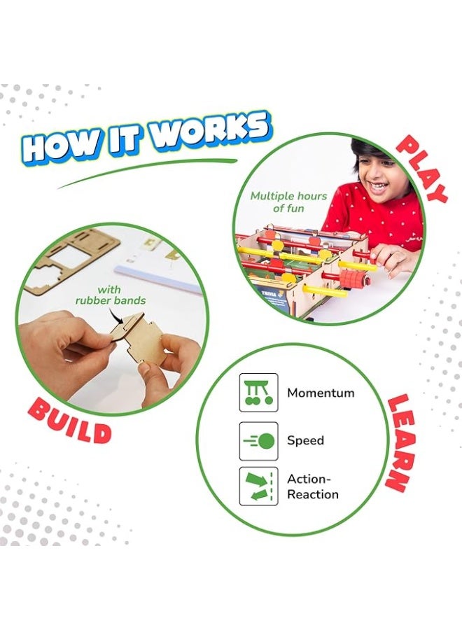 سمارتيفيتي طاولة كرة قدم سمارتيفيتي سهلة التركيب للأطفال من عمر 6 إلى 12 سنة | لعبة كرة قدم داخلية | هدايا عيد ميلاد للأولاد والبنات | لعبة علمية للأطفال من عمر 6 إلى 12 سنة - Image 4