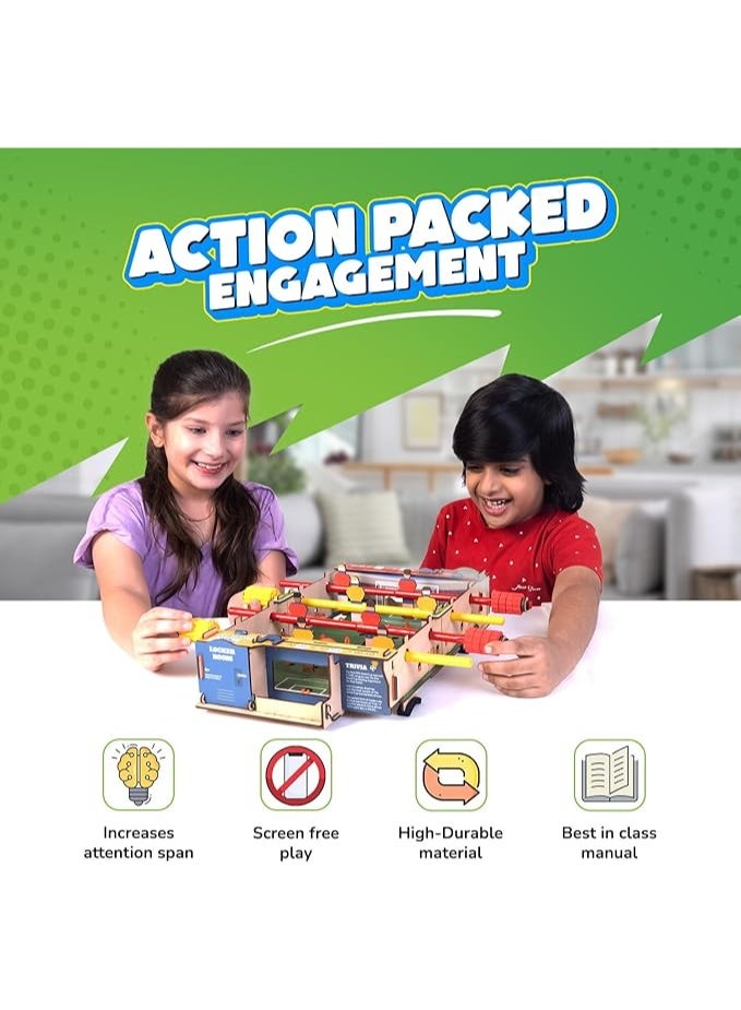 سمارتيفيتي طاولة كرة قدم سمارتيفيتي سهلة التركيب للأطفال من عمر 6 إلى 12 سنة | لعبة كرة قدم داخلية | هدايا عيد ميلاد للأولاد والبنات | لعبة علمية للأطفال من عمر 6 إلى 12 سنة - Image 3