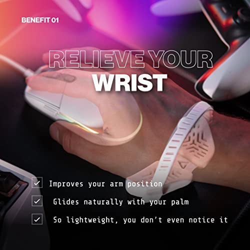 DELTAHUB Carpio G2.0 - Advanced Ergonomic Right-Handed Gaming Wrist Rest for Mouse - Superior Support for Serious Gamers - Anti-Fatigue, Smooth Glide (Small, Right, Black) - Image 4
