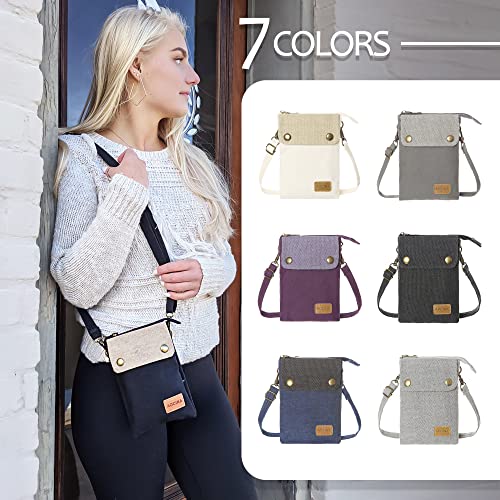 AOCINA Small Crossbody Purse kawaii Phone Purse Cute Little Wallet Key Bag Gifts for Teen Girls Daughter Trendy Stuff(Light Purple-Unicorn) - Image 4