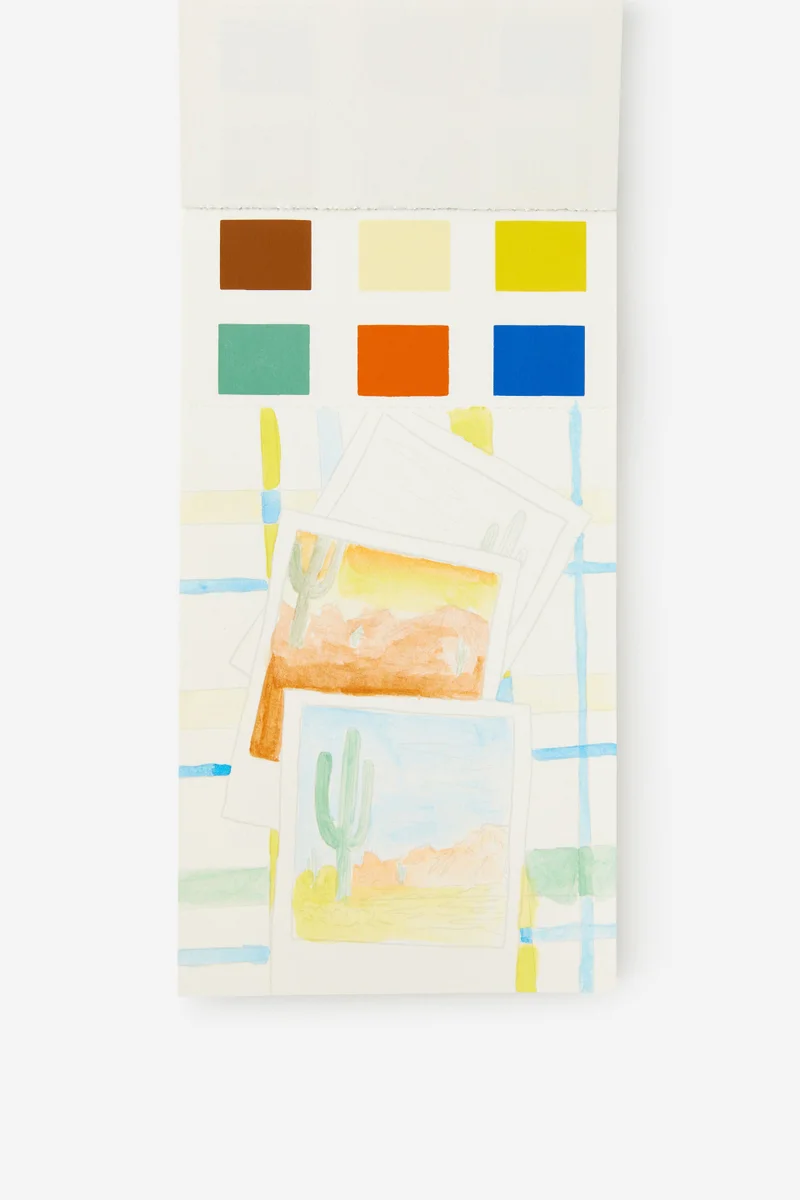 Typo Watercolour Postcard Pad