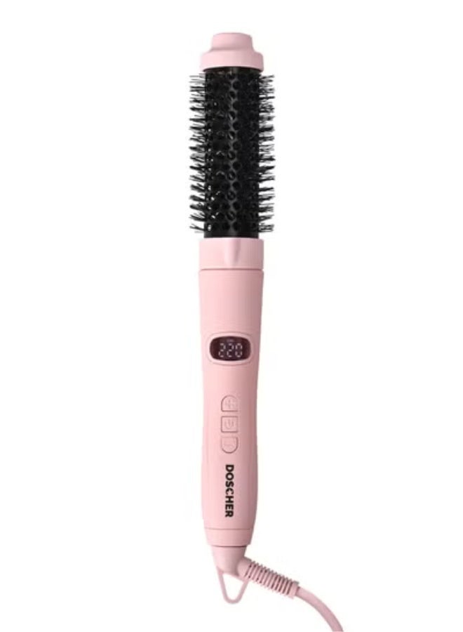 DOSCHER Thermal Brush Ionic Hair Styler Brush, 32mm Barrel for Straightening & Curling, Smooth & Shiny Hair, Adjustable 60–220°C, Fast Heat, Global Voltage - Image 1