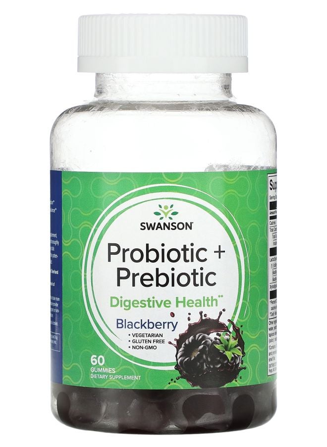 Probiotic + Prebiotic Blackberry 60 Gummies