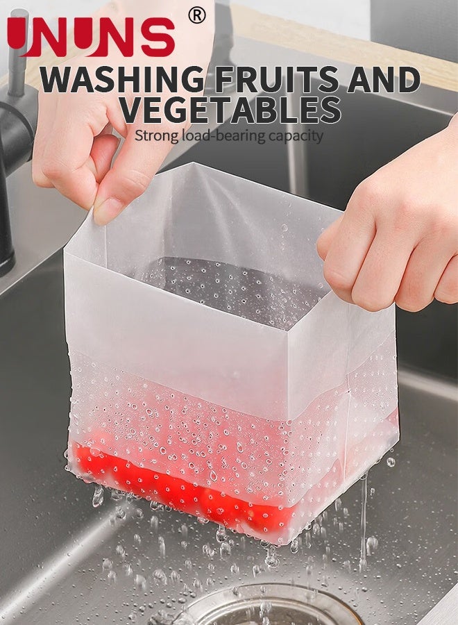 UNUNS Sink Garbage Bags,200pcs Drain bags,Kitchen Self-Standing Filters,Disposable Sink Drain Bags for Leftover Food Scraps,25*18cm - Image 5