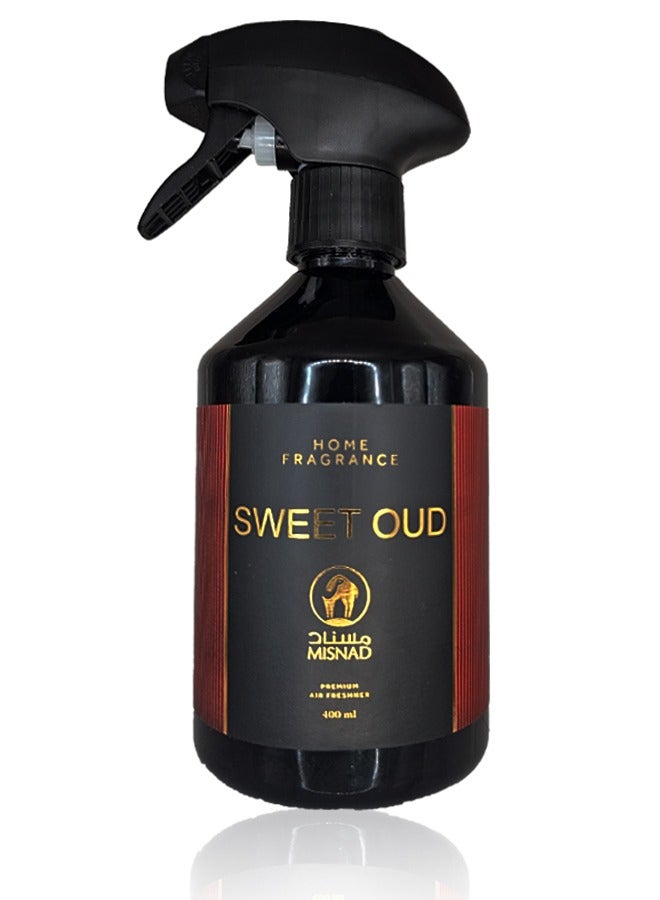 MISNAD SWEET OUD AIR FRESHENER WATER BASED 400ml – Premium Home Fragrance for Fresh, Long-Lasting Scent