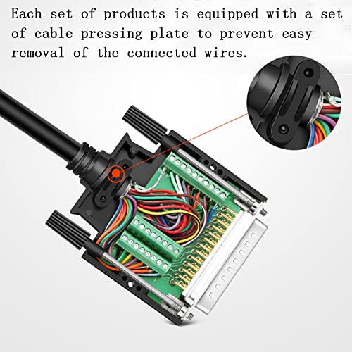 ANMBEST 5PCS DB25 Solderless Connector, RS232 D-SUB Serial to 25-pin Port 16mm Thinner Terminal Male Adapter Breakout Board with Case Long Bolts Nuts - Image 5
