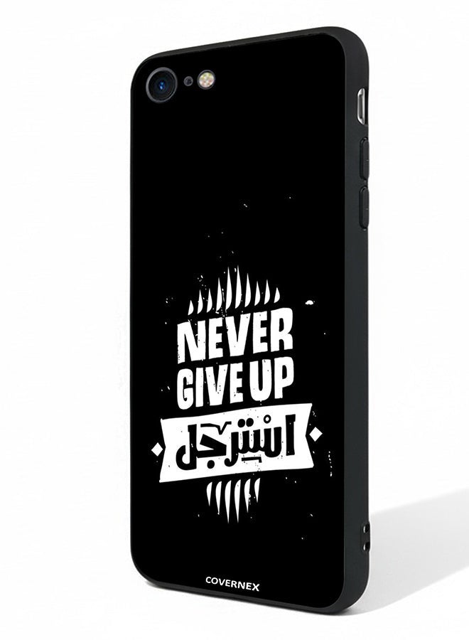 Covernex Apple iPhone SE 2020/2022 Protective Case Cover Printed Featuring Never Give Up - Image 1