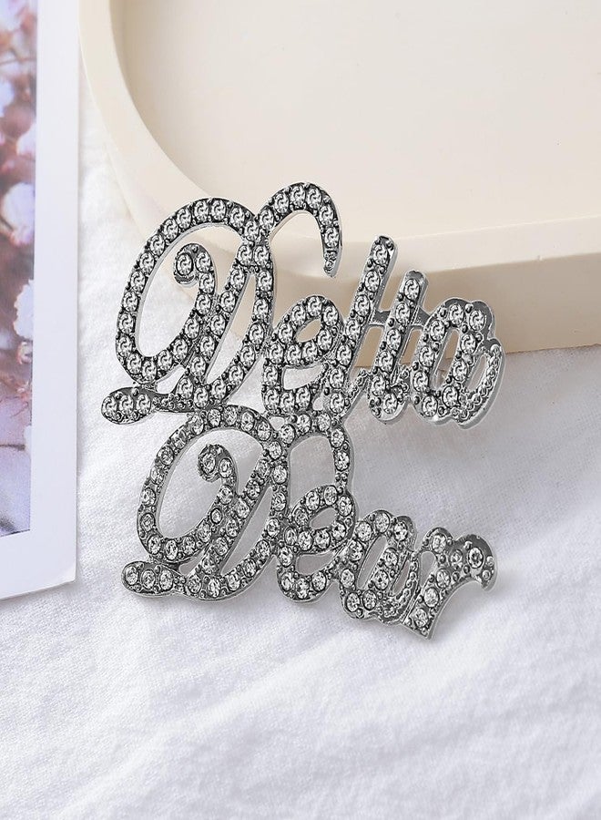 HUSURU Sorority Jewelry Gift Greek Letter Delta Dear Metal Pin Brooch Soror Society DST Black Women Orgnaization Jewelry - Image 2
