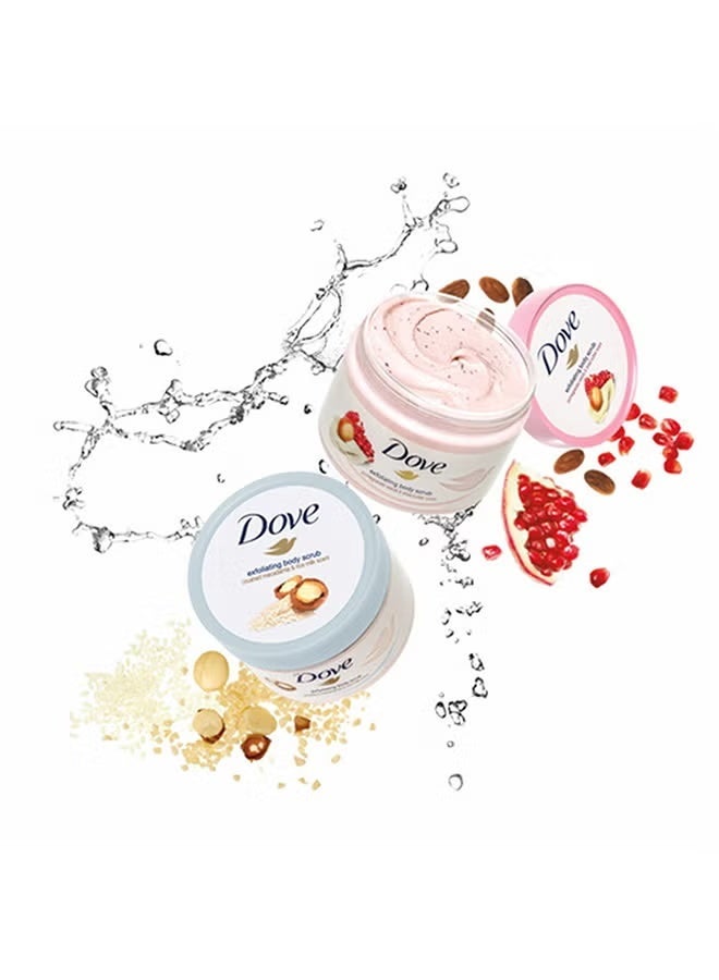 Dove Pomegranate and Shea Butter Body Scrub for naturally soft and nourished skin, pink, 225ml - Image 5