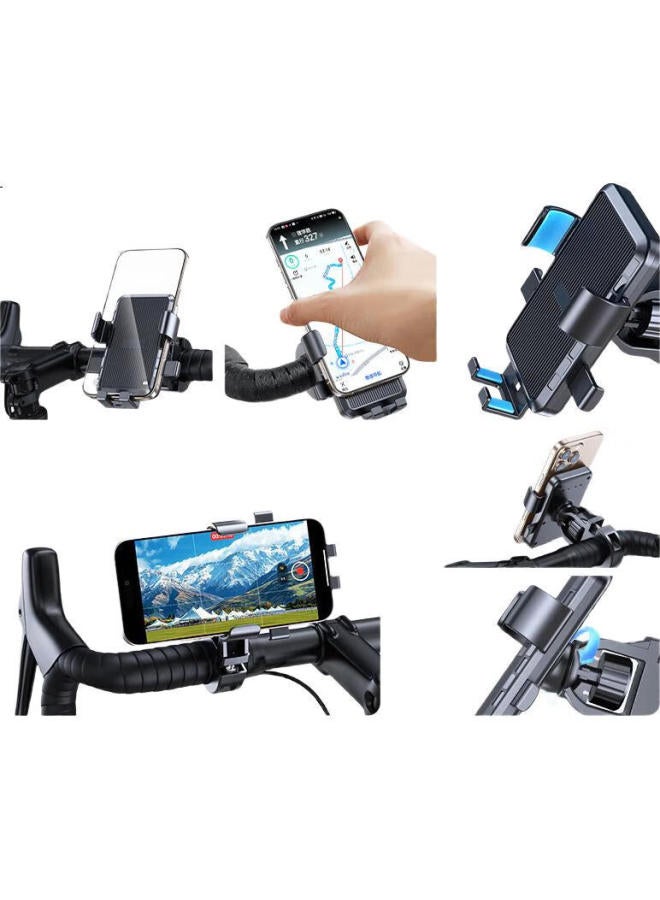 Stiger Upgraded Electric Vehicle Phone Holder Motorcycle Navigation Fixer Bicycle Phone Holder Takeaway Rider Electric Vehicle Delivery Riding Equipment - Image 2