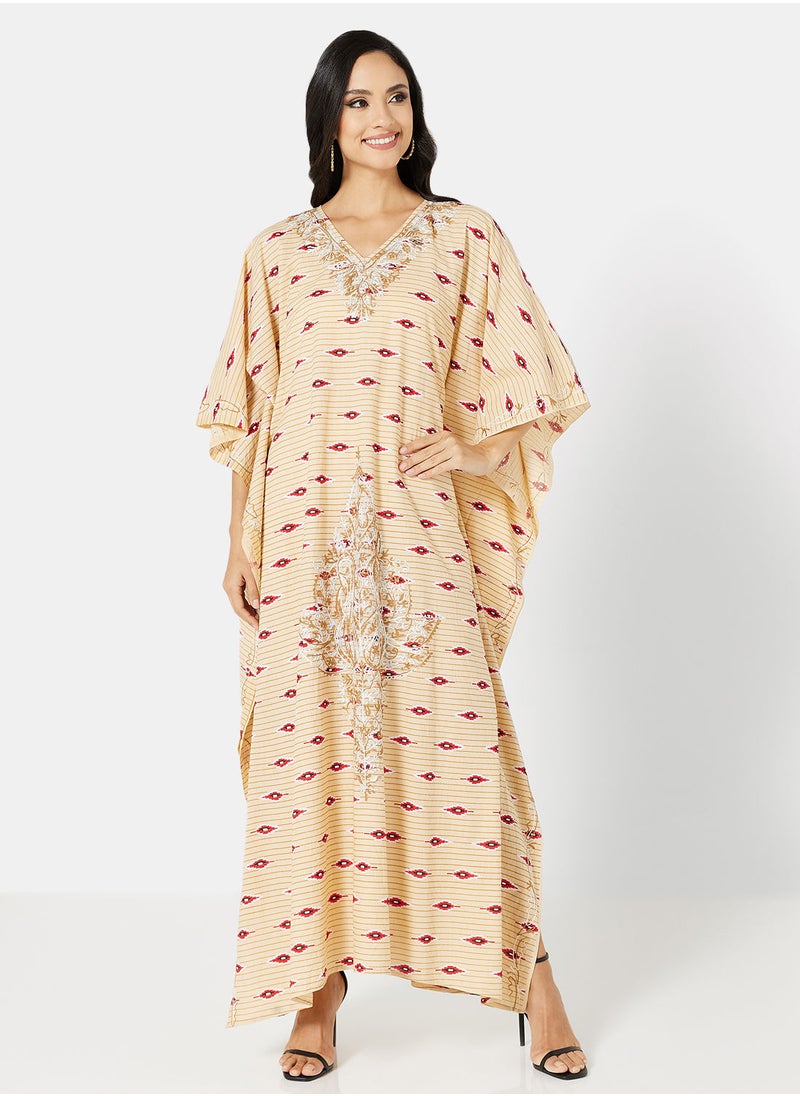 ARABIAN CLOSET EMBROIDERED KAFTAN  - Image 1