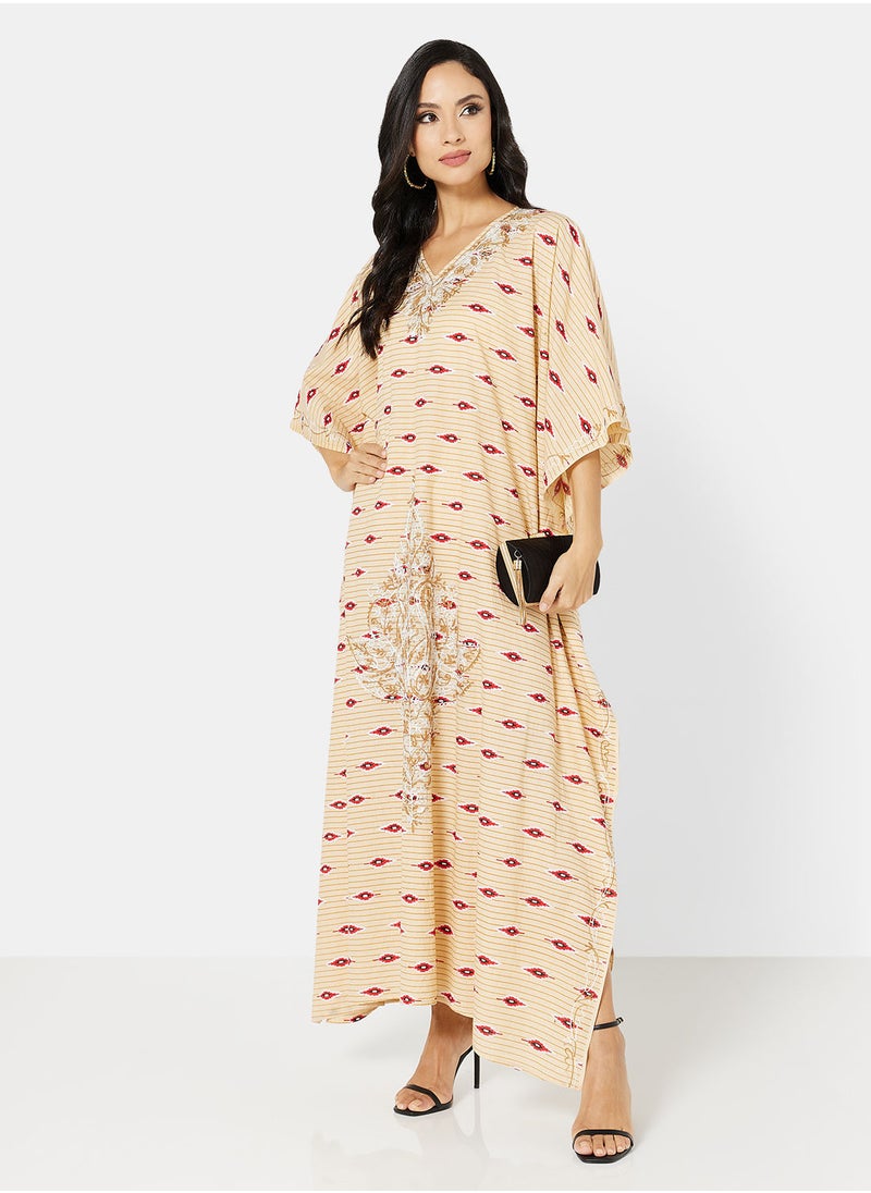 ARABIAN CLOSET EMBROIDERED KAFTAN  - Image 3