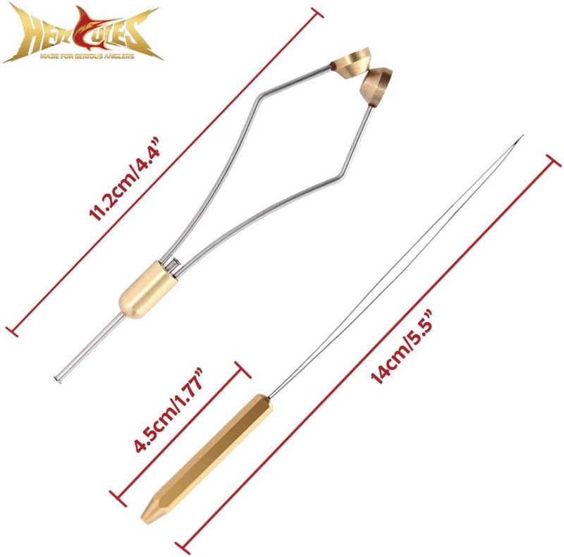 Hercules Fly Tying Tools, Fly Tying Kit with Bobbin Thread Holder, Wire Threader, Knot Whip Finisher, Hackle Plier, Bodkin, Fly Fishing Lure Making Accessories - Image 2