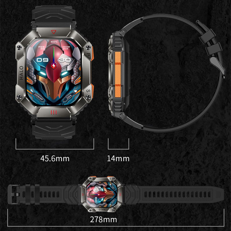 Waterproof Smart Watch Heart Rate Monitor Fitness Tracker  Activity Tracker Smart Sport Watches Long Standby Time Multifunctional Health Monitoring Smart Reminder Outdoor Assistance - Image 4