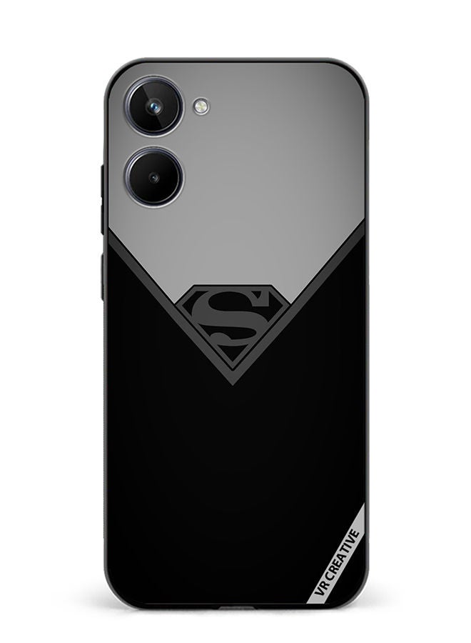 VR CREATIVE Protective Case Cover For Realme 10 Simple Superman Design Multicolour - Image 1