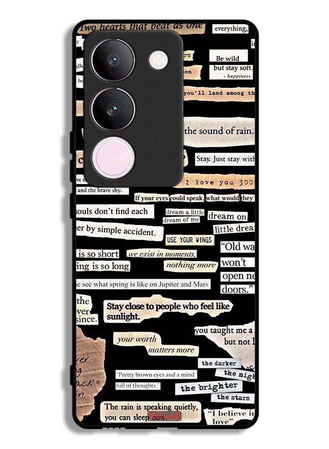 Tolwak vivo V29 Protective Case Cover Quotes Stickers - Image 1