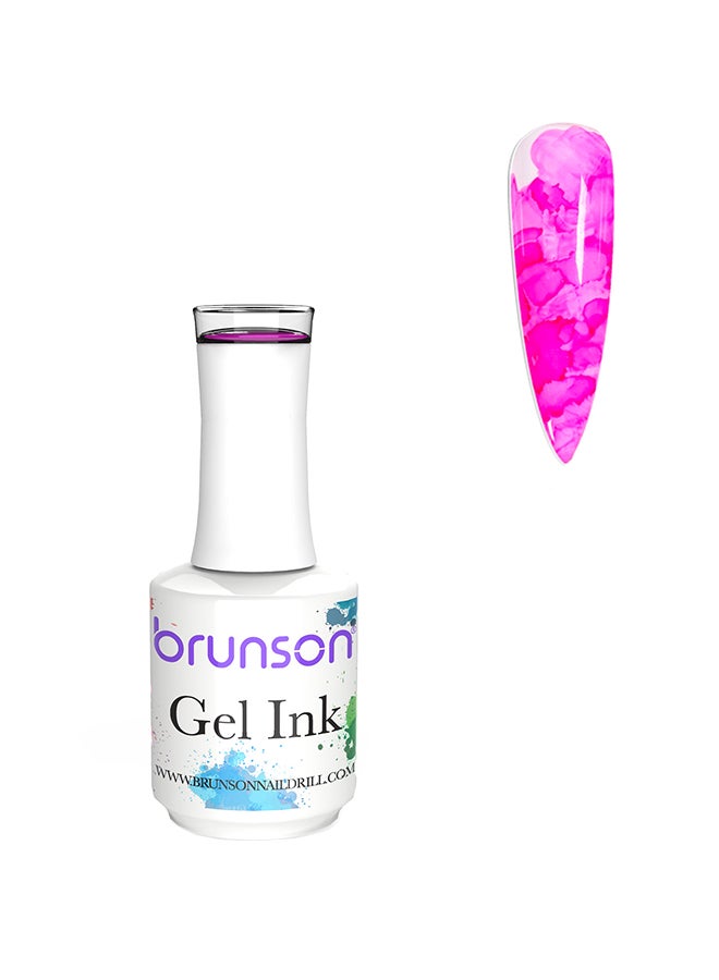 brunson Gel Ink Nail Polish Watercolor Ink Gel Nail Polish Flower Nail Art Blossom Gel for Spreading Marble Effect Soak Off UV Gel Manicure 15mlBGI08 - Image 1