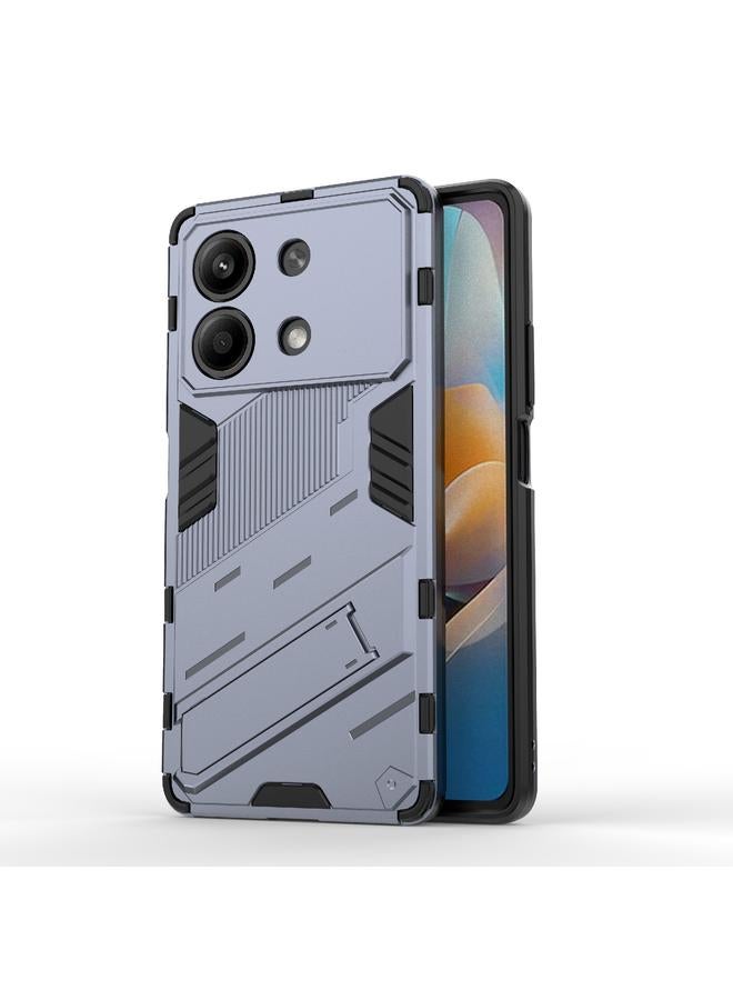 The Bros Case For Xiaomi Redmi Note 13R Pro 5G Punk Armor 2 in 1 PC + TPU Phone Case with Holder