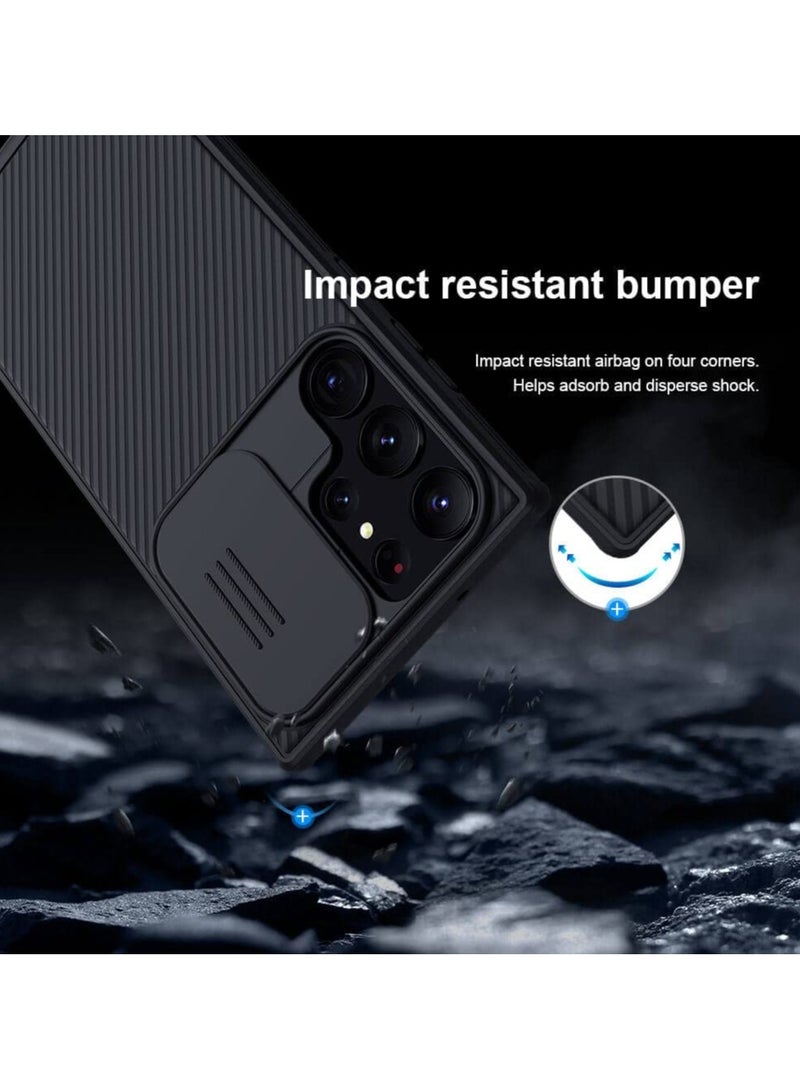 Nillkin Samsung Galaxy S24 Ultra Case Cover Nillkin Camshield Pro Case With Slide Camera Lens Protection PC Back & TPU Frame Bumper Protection for Samsung Galaxy S24 Ultra - Image 2