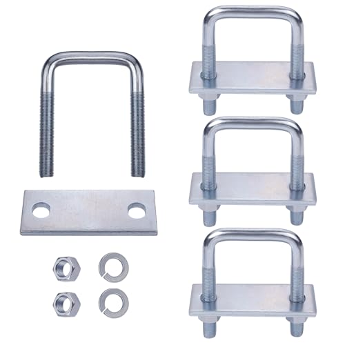 WINTOWIN 4 Pcs Leaf Spring Clamp Kit, Fits Up To 2.5 Inch Wide Leaf Springs, Locks Springs Together for Stabilizing - Image 1