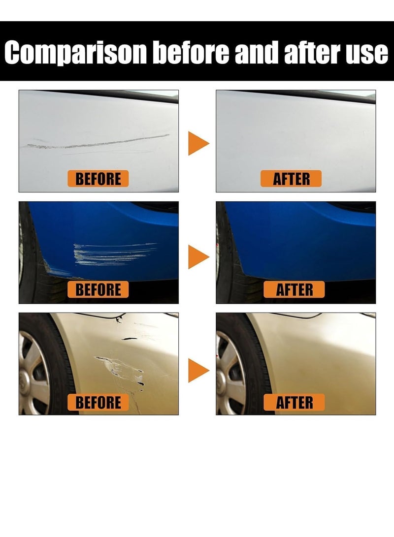 GETSUN Car Scratch Remover Kit GT-7109 25gx2 Tube Paint Scratch Repair Polish Compound Swirl Remover Scuff Mark Cleaner Car Body Repair Cream for Light Scratches Clear Coat Marks Paint Transfer Removal with Sponge Cloth Kit - Image 3