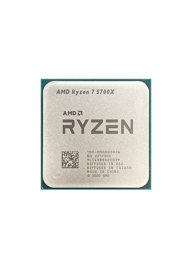 AMD Ryzen 7 5700X 3.4GHz 8-Core 16-Thread R7 5700X Socket AM4 7NM L3=32M Processor 65W DDR4 No Fan - Image 1