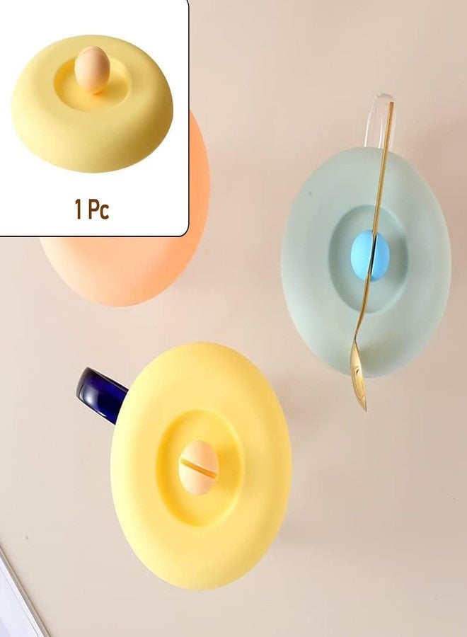 zingware Cup/Mug Lid Dust Proof Silicone Rubber Airtight Seal (Cup & Spoon Not Included Only Lid/ 1 Pc) - Image 2