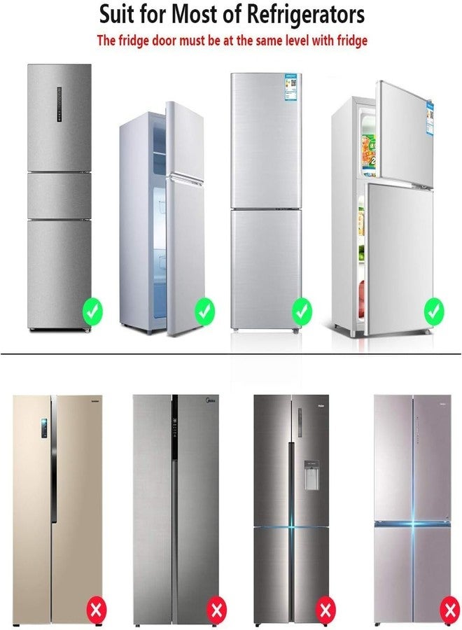 XIGSTA Refrigerator Locks Child Safety Locks, Home Fridge Locks, Toddler Baby Kids Safety Freezer Door Locks, Baby Proofing Cabinet Locks with Strong Adhesive No Tools or Drill Need, Grey - Image 5