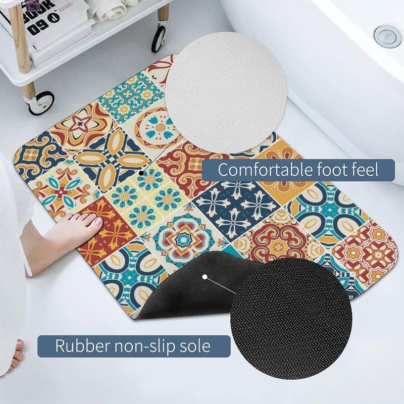 Suicune Kitchen Rug Sets of 2 Piece Non Slip Kitchen Rugs and Mats Washable Kitchen Mats for Kitchen Floor Mat Carpet Runner Rugs for Hallway Laundry Decor - Image 5