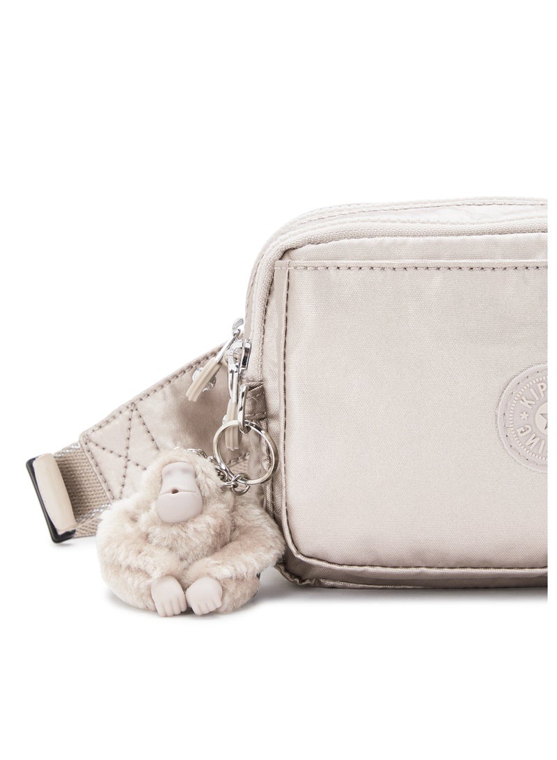 كيبلينغ حقيبة أبانو مالتي ميني 2 في 1 كروس بودي وحقيبة خصر بلون بريق معدني - Image 2