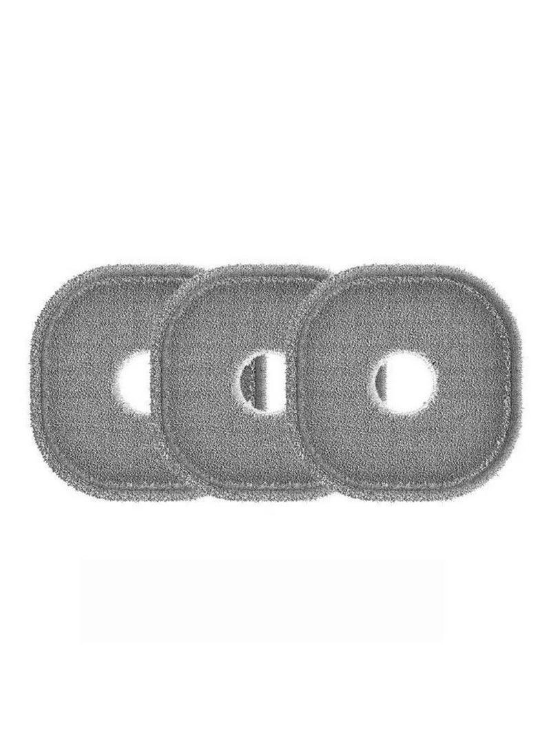 3PCS Microfibre Mop Pads, Reusable Wet & Dry Mop Heads, Grey, Fit All Spray Mops, Spin Mops, Home Office Kitchen Bathroom Wall Cleaning（Square） - Image 1