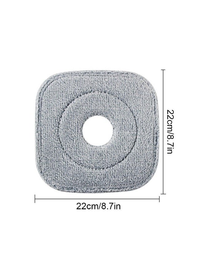3PCS Microfibre Mop Pads, Reusable Wet & Dry Mop Heads, Grey, Fit All Spray Mops, Spin Mops, Home Office Kitchen Bathroom Wall Cleaning（Square） - Image 3