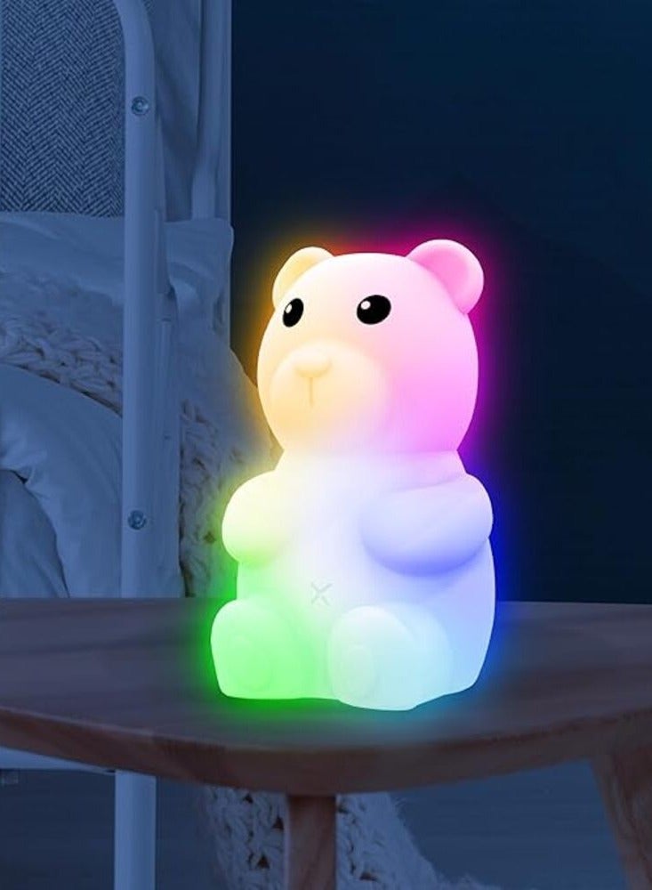 Color Changing Squishy Bear Light, for Children Adults, Unisex Animal Light up Friend with 8 Brilliant Color Options to Beautify Your New pet  - Image 2