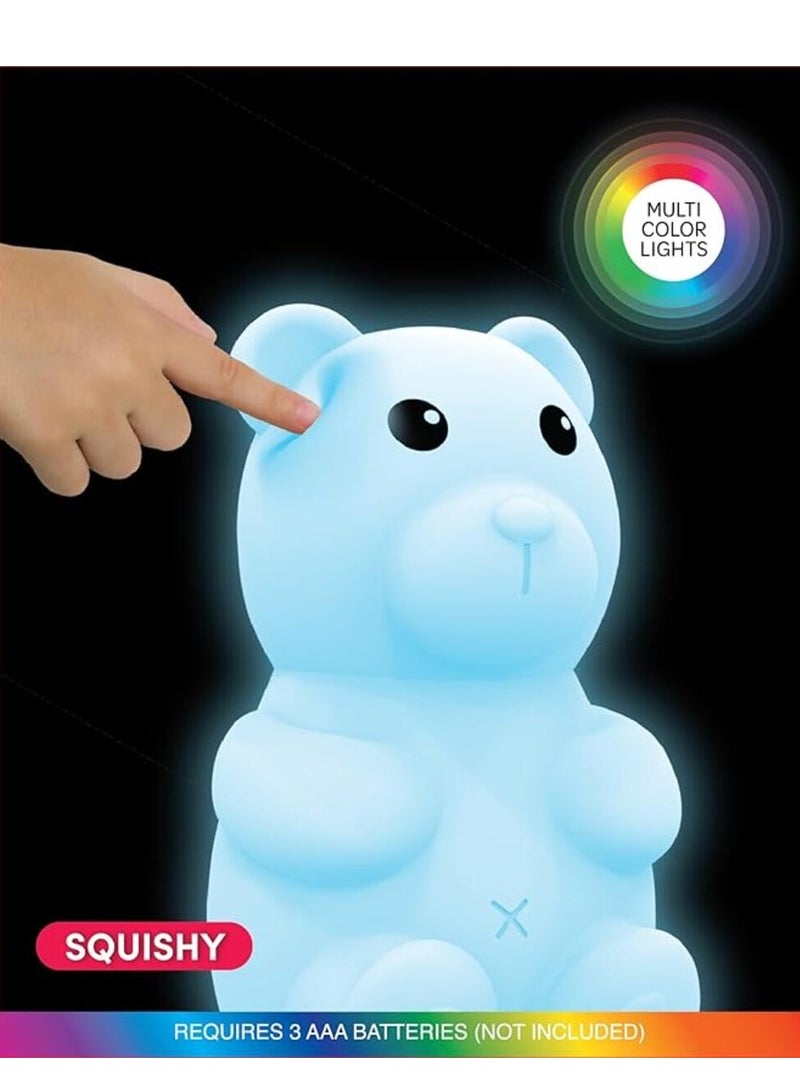 Color Changing Squishy Bear Light, for Children Adults, Unisex Animal Light up Friend with 8 Brilliant Color Options to Beautify Your New pet  - Image 3
