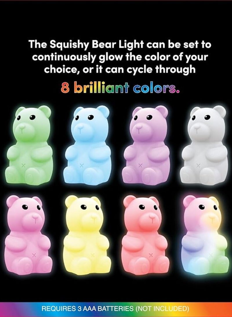 Color Changing Squishy Bear Light, for Children Adults, Unisex Animal Light up Friend with 8 Brilliant Color Options to Beautify Your New pet  - Image 4