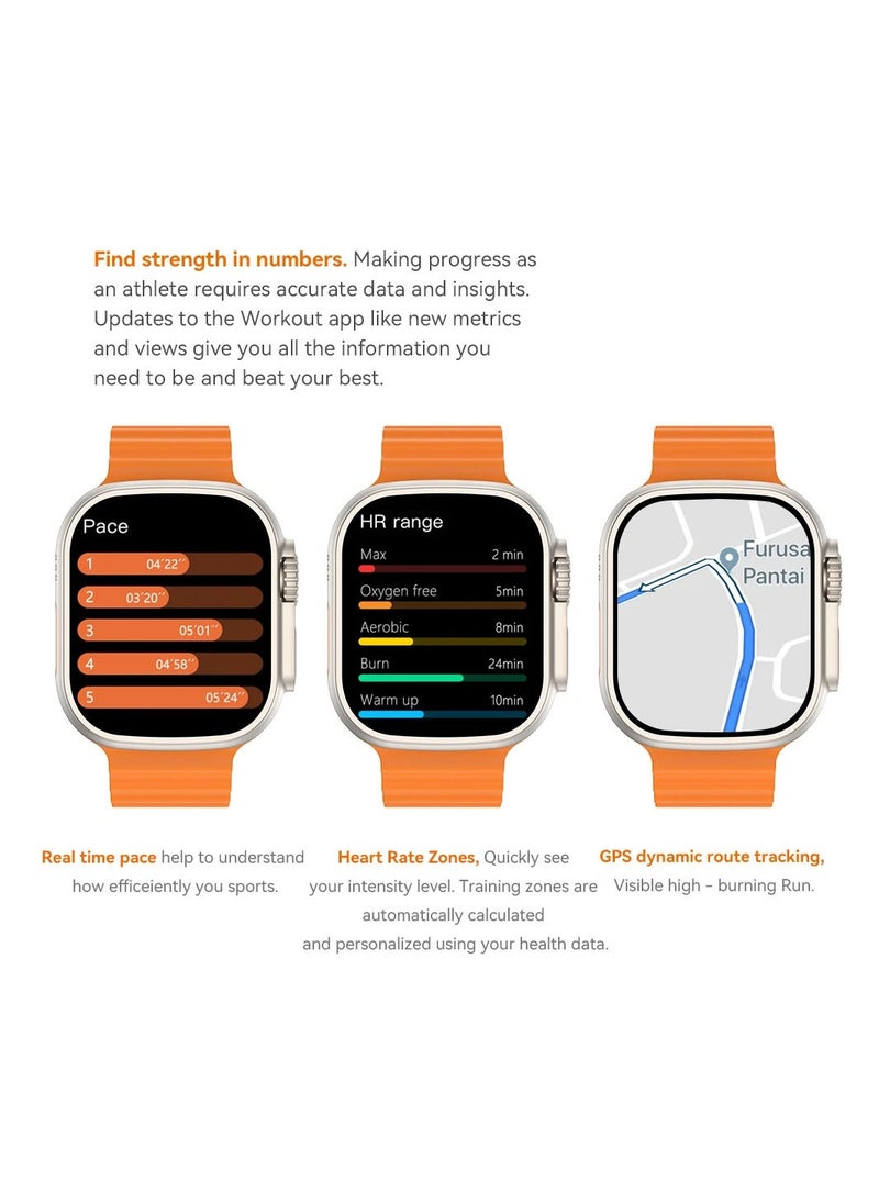 AROAQ - S9 Ultra Max Smart Watch 49mm Bluetooth Call Wireless Charging Fitness Tracking With High Speed and Big Memory Smartwatch - Image 1