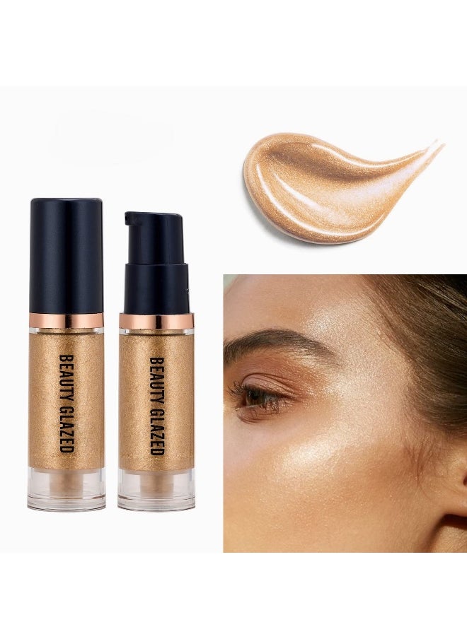 MYUANGO Liquid Highlighter Liquid Illuminator Non Stick Face Brightens & Shades Long Lasting & Smooth Gliding Face Illuminator Makeup (03)  - Image 4