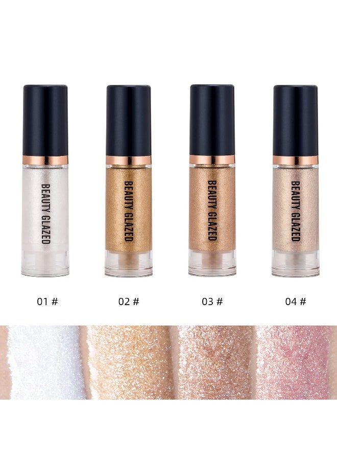 MYUANGO Liquid Highlighter Liquid Illuminator Non Stick Face Brightens & Shades Long Lasting & Smooth Gliding Face Illuminator Makeup (03)  - Image 2