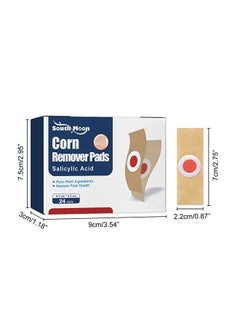 SOUTH MOON 24 Pcs Foot Corn Removal Plaster,Natural Ingredients,Foot Care Expert,Calluses Plantar Treatment,Relief Pain From Calluses, Corns, Blisters, Heel Frictions  - Image 2