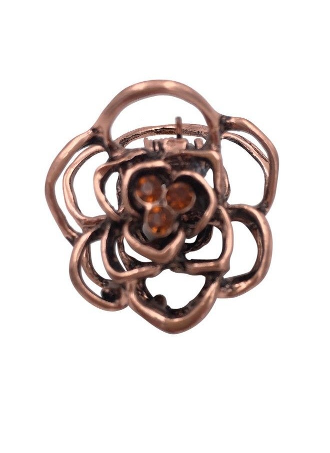 Lizzie Kay 3 Vintage Rose Mini Small Metal Hair Claws Clips Clamps Girls Ladies Women  - Image 4
