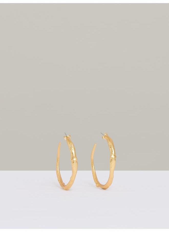 REISS Molly: Molten Hoop Earrings  - Image 1