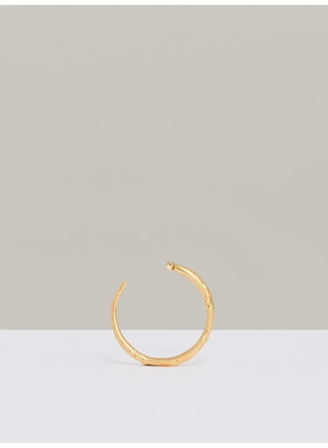 REISS Molly: Molten Hoop Earrings