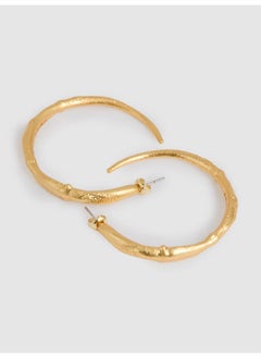 REISS Molly: Molten Hoop Earrings  - Image 2